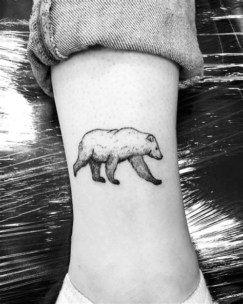 big bear tattoo|small bear tattoos for women.